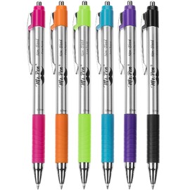 Mr. Pen No Bleed Pens, Bible Pens, Fine Tip, Assorted Color, Pack of 6