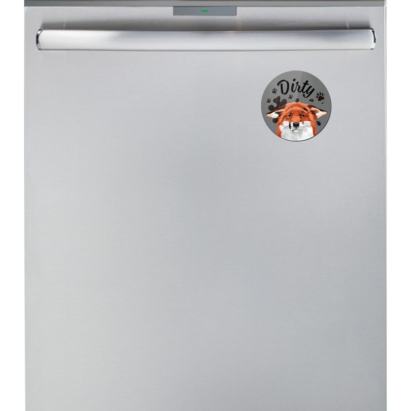 WIRESTER 3.5 inch Clean Dirty Sign Double-Sided Magnet Flip Decoration