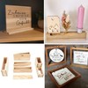 HAOBIN Craft Wood Blocks Wooden Building Blocks Craft Blocks Wooden