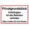 PVC Sign Private Property Hard Foam Panel 200 x 300