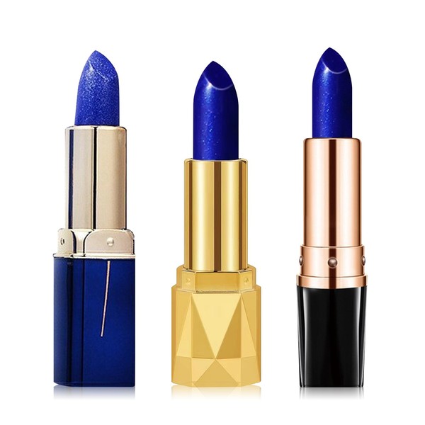 WYBLZPXZ 3 Pcs Temperature Color Change Lipstick,Long Lasting Nourishing Moisturizing