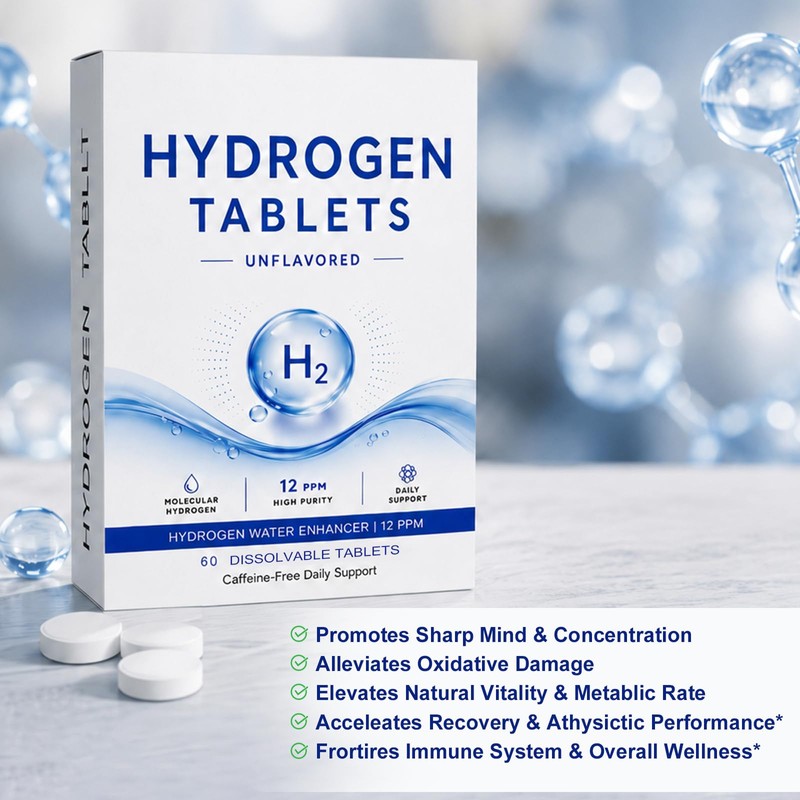 Hydrogen Water Tablets with Magnesium, Unflavored, 60 Count