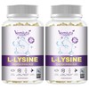 Vemluta 2 Packs 1200 MG L-Lysine Gummies for Immune Support