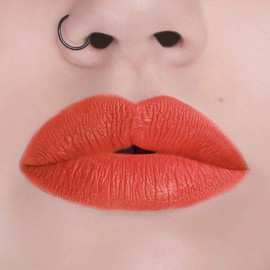 PINK UP, Ultimate, Labial de larga duración, Color intenso, Fórmula suave, No craquela ni reseca, Indeleble, Color Orange, Modelo PKUM27