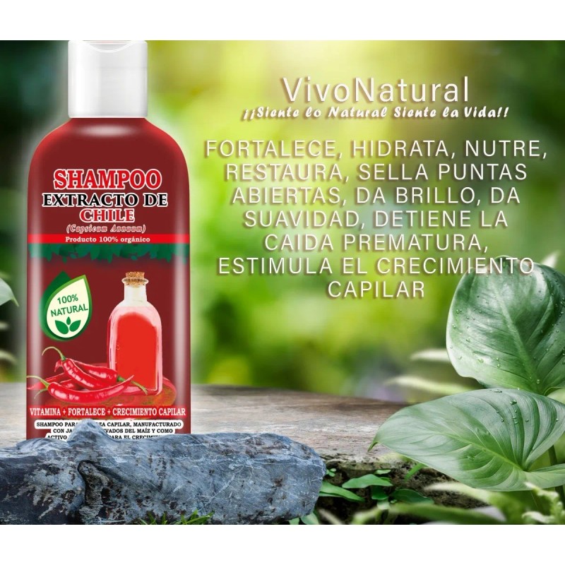 Shampoo Aceite De Bergamota 1l + Shampoo Extracto Chile 1l
