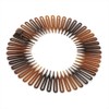 Mytoptrendz® Pair Of Tort Brown Flexi Hair Combs Headband Hair