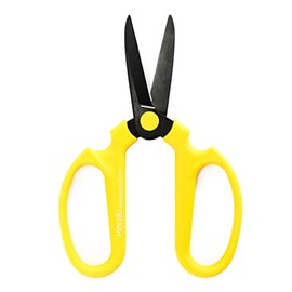 Meraki Flower Scissors/Garden Scissors with Black Carbon Steel Blades 7.6 inch, Color: Craspedia