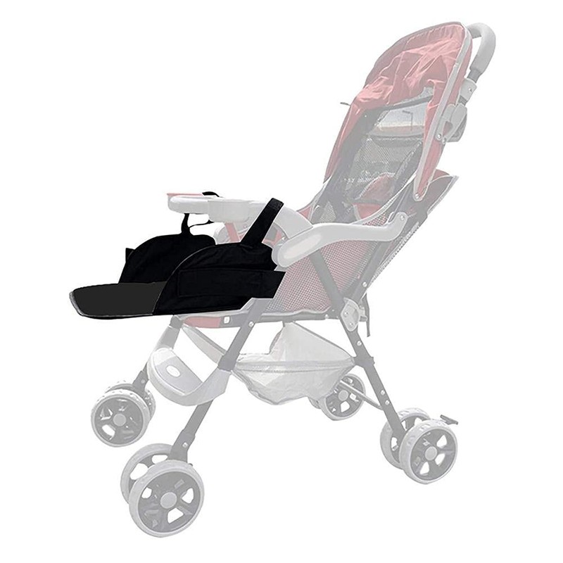 Adjustable, Removable Footrest Pushchair (Black)