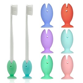 SGERUFZ 6 Stück Zahnbürsten Schutzkappe Fisch Form Silikon Reise Zahnbürste Kopf Schutzhülle geeignet für Reisen (Macaron Farbe)