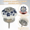 uxcell 6 Packs Ceramic Knobs, Pumpkin Ceramic Cabinet Drawer Knobs