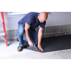 PIG Home Solutions Lawn Mower Floor Protection Mat for Garage - 1 Roll - 3' x 5' Roll - PM50080 Black