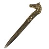 Schooner Bay Co. 6-1/4" Solid Polished Brass Horse Head Letter