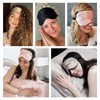 LILYSILK 100% Pure Silk Sleeping Mask Blindfold Natural Silk Filled