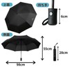 [Men's Etiquette Parasol] 2024 Enhanced Wind Resistant Folding Umbrella, One-Touch,