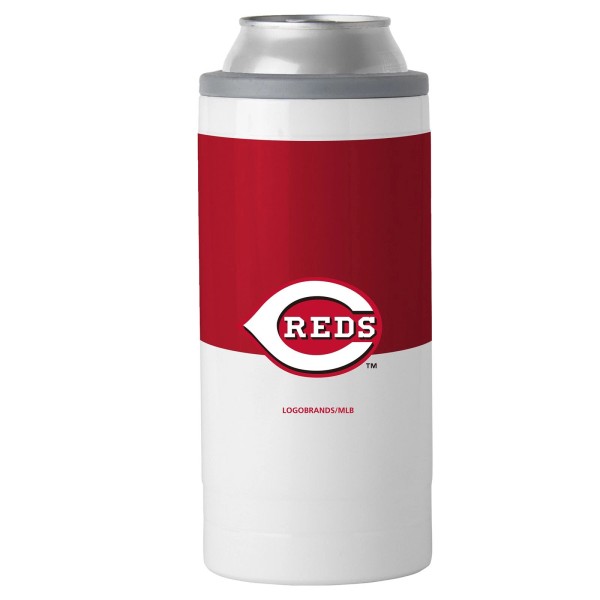 Logo Brands Cincinnati Reds 12oz. Colorblock Slim Can Cooler