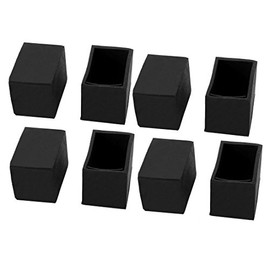 uxcell 20mmx30mm Rubber Chair Leg Floor Protectors Table Feet Tips Covers Caps 8pcs