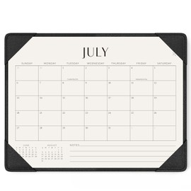 Jotsome Desk Calendar 2025-2026 with Desktop Mat, Academic Desk Pad Calendar From July 2025 to December 2026 14x10.5 inch for Home Office and School, Easy Planning, Black