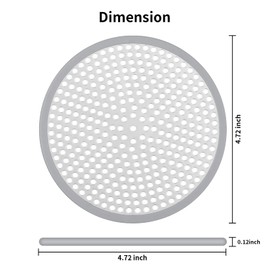 Ohtomber Shower Drain Hair Catcher - 4.72" 4PCS Stainless Steel Shower Stall Sink Drain Cover Strainer,Bathtub Hair Filter Trap Stopper, Bathroom Floor Screen Protector with Silicone Rim