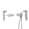 FURNISHED Roller Blind Fittings White 25mm Heavy Duty Metal Blind