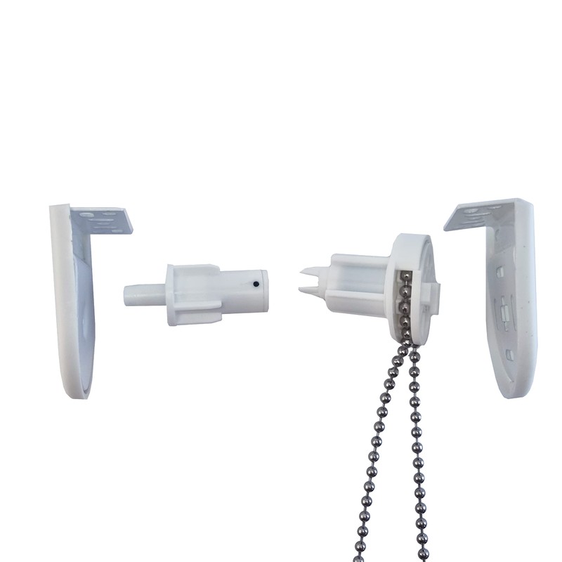 FURNISHED Roller Blind Fittings White 25mm Heavy Duty Metal Blind