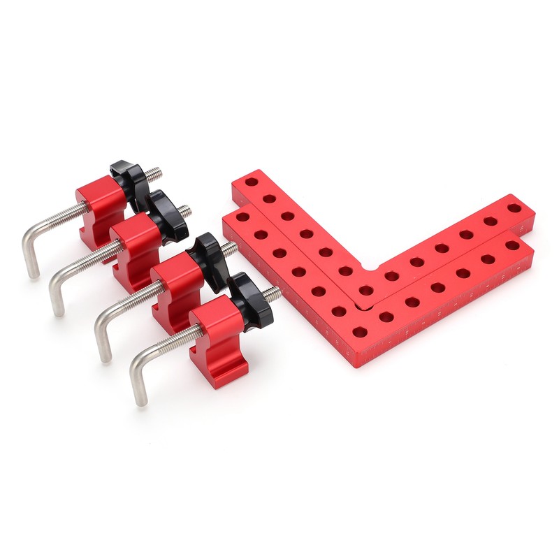 Square Positioning Ruler Kit Aluminum Alloy Right Angle 90 Degree