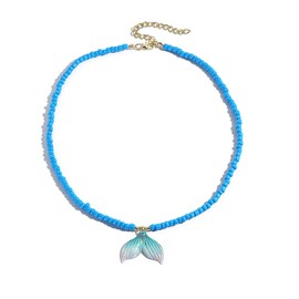 JOYEAR Starfish Necklace,Seashell Beachy Necklaces Summer Jewelry Hawaiian Boho Necklace for Women Gift (Shell-M)