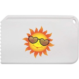 Azeeda 'Happy Sun With Sunglasses' Plastic Ice Scraper (IC00043012)