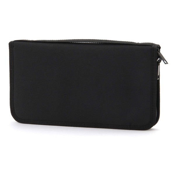MUJI 38743668 Polyester Passport Case with Clear Pocket, Black, Approx. 9.3 x 5.1 x 1.0 inches (23.5 x 13 x 2.5 cm)