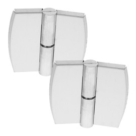 TOPPERFUN Pack of 2 Bathroom Hinges Heavy Duty Door Hinges Kitchen Cabinet Door Hinges Cabinet Hinges Divider Door Hinges Hardware Self-Closing Toilet Hinges