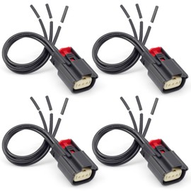 Dusledel Ignition Coil Connector Harness Compatible with Ford V6 V8 Flex F150 2013-2019 Replace Part 9U2Z14S411EA S2280 WPT931 (4 Pack)