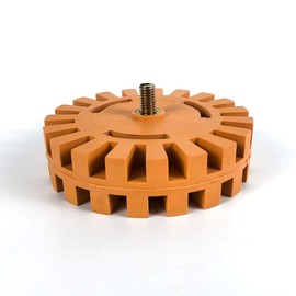 QWORK Removal Eraser Wheel Tool Kit, 4 Inch Rubber Power Drill Attachment for Removing Pinstripes, Stickers, Adhesive Vinyl Decals from Cars, Rvs, Boats and More