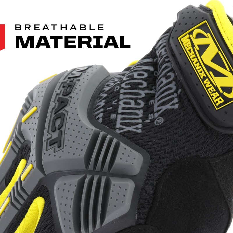 Mechanix Wear - M-Pact Work Gloves (Large, Yellow)
