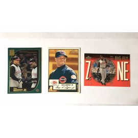 3 Ken Griffey, Jr. Cards! 2000 Topps #389; 2001 Heritage 200 & UD Big Fly Zone 2