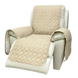 RBSC Home 23 Inch Recliner Cover - 100% Waterproof Slipcovers Anti-Slip Small Recliner Slipcovers for Pets,Baby, Dogs,Cats and Kids,Washable Protector(23" Sand)