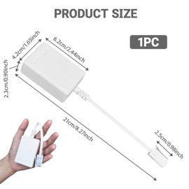 ADSL Filter, OIHCAZ Microfilter Splitter for Broadband Internet, BT Plug to ADSL RJ11 Connector Adapter for Sky Modem Telephone Cable Fax landline Phone Talktalk Router WiFi