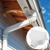 UKCOCO Downpipe Drainage Connection PVC Funnel for Rain Gutter Outdoor