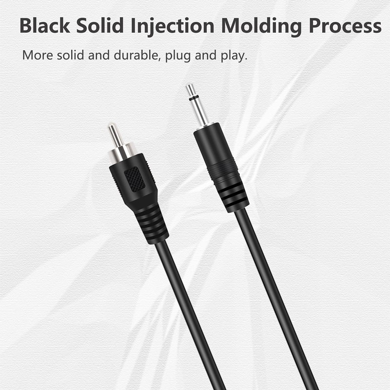 Bolvek 3ft RCA Male to 3.5mm 1/8 inch Monaural Mono