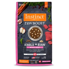 Instinct Raw Boost Small Breed Grain Free Recipe with Real Beef Natural Dry Dog Food, 10 lb. Bag