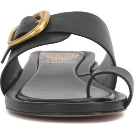 Vince Camuto Women's Ranista Heeled Sandal, Black Leather, 10