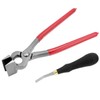 QWORK Flat Pliers-Leather Press Pliers and Pro Detail Rougher, Roughing