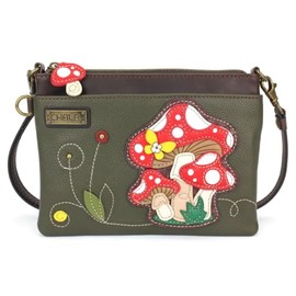 CHALA Mini Crossbody/Purse with Convertible Strap Stylish, Compact, Versatile - Mushroom - olive