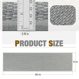 SMILOOL Stair Treads Non Slip for Wooden Steps Indoor 9" x 36" 15 Pack Extra Wide Stair Tread Carpet Stairs Runner, Step Pads with Reusable Adhesive for Dogs Kids Elders, Machine Washable, Light Grey