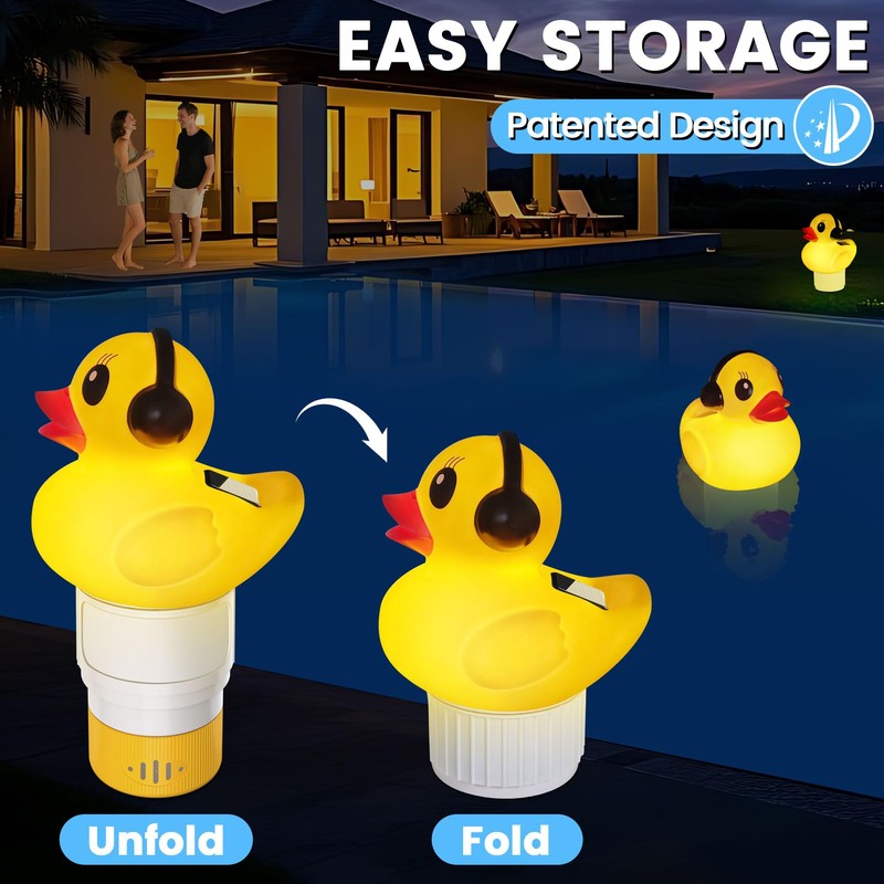 KingSom 2025 Upgraded Pool Chlorine Floater, Duck chlorine Floaters with