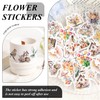 OVDGWC 20 pieces flower paper, 1 pack flower sealing stickers,