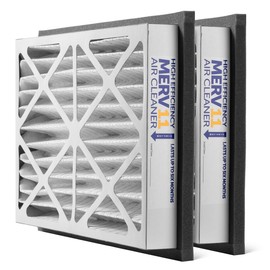 Zephyr 20x25x3 VGF Merv 11 Pleated Air Cleaner Filters for Return Air Grilles. Box of 2