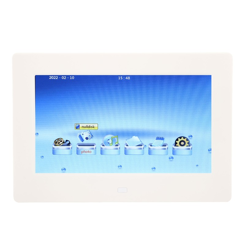 7 Inch White Digital Photo Frame HD Multifunctional Electronic Album