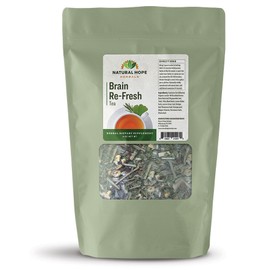 Natural Hope Herbals BRAIN RE-FRESH TEA Traditional Herbal Tonic Blend Mental Clarity Focus NATURAL