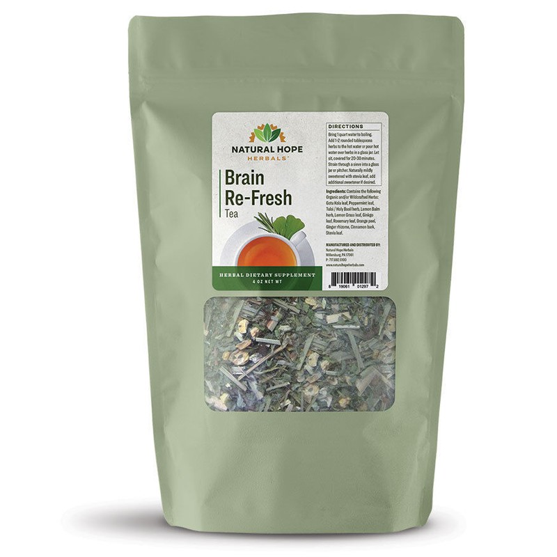Natural Hope Herbals BRAIN RE-FRESH TEA Traditional Herbal Tonic Blend
