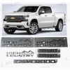 GM Auto Fender Matte Black High Country Rear Hood Duramax
