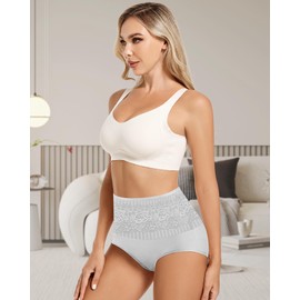MEIYATING Women's Cotton Underwear High Waisted Tummy Control Postpartum Ladies Panties Briefs Maternity Compression Pack